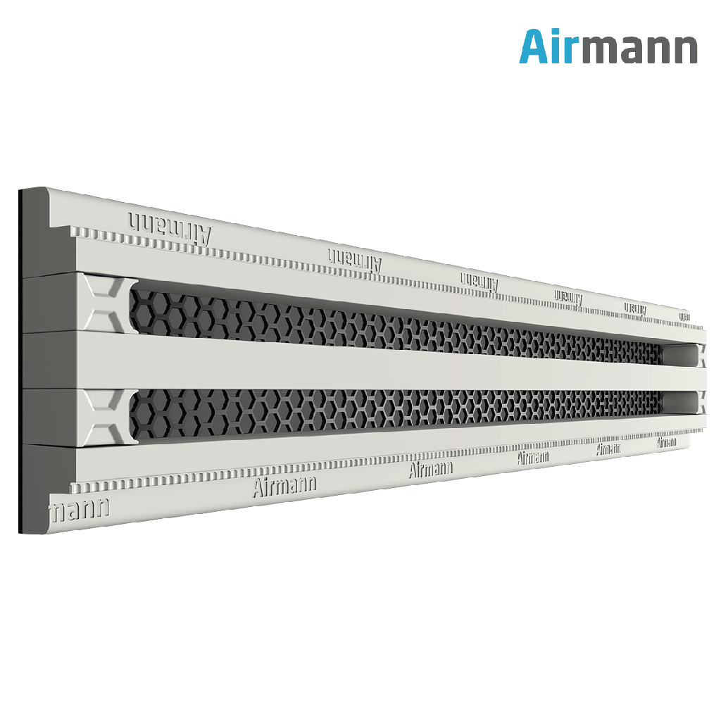 [LINE600-2s12] Two slots Line diffuser (0,625, 12 mm)